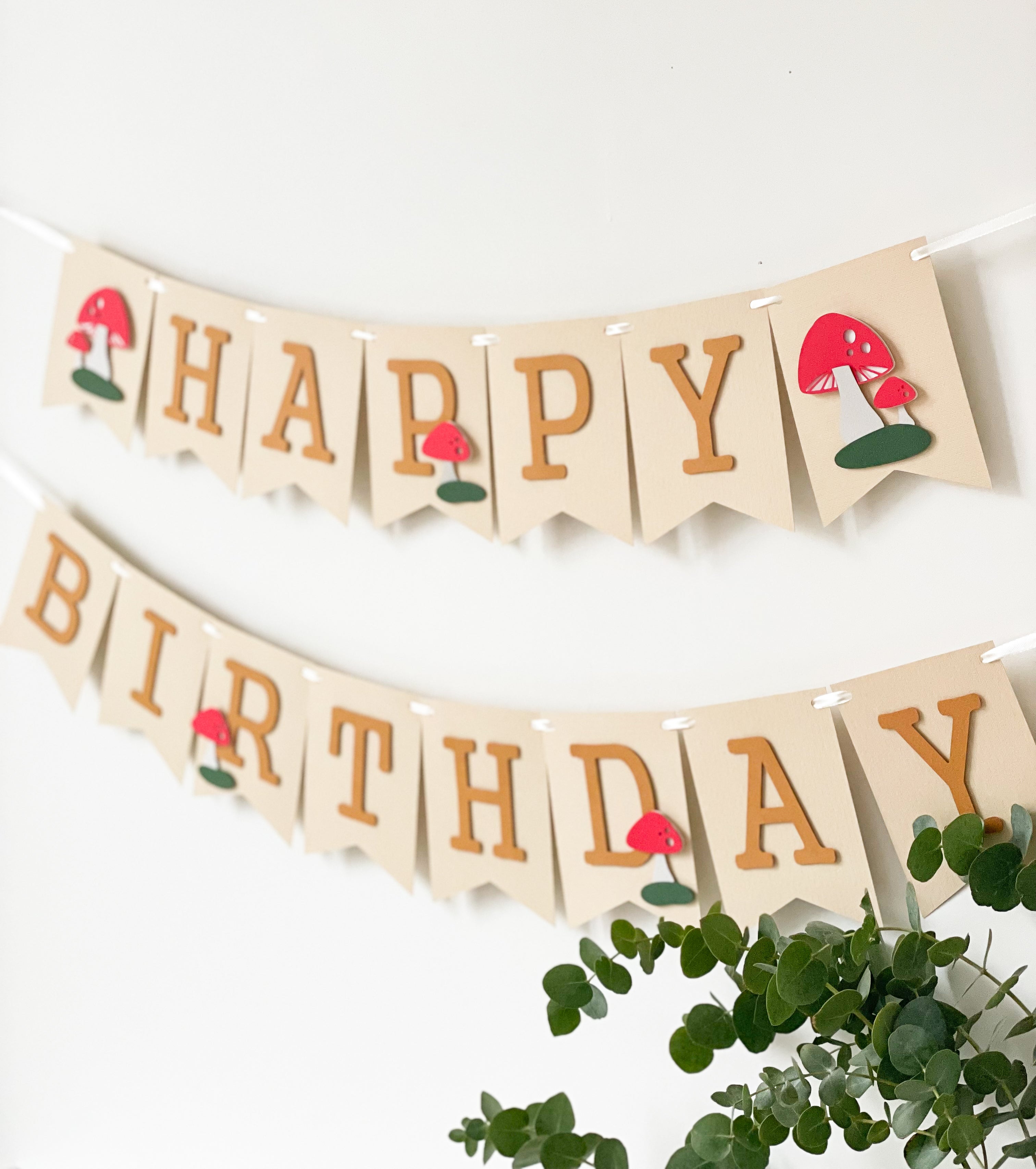 Mushroom First Birthday Decorations Toadstool 1st Birthday Banner Woodland Themed Fairy Forest Birthday One Fungi Theme Party Baby Earthy