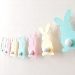 Bunny Garland Easter Banner Easter Decor Some Bunny is One Birthday Decorations Paster Bunny Birthday Garland Spring Baby Shower FunstaCraft