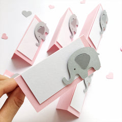 Pink Elephant Place Cards