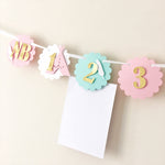 Boho 12 Month Photo Banner Boho Tribal Girl 1st Birthday Decorations First Year Photo Banner 1st Year Girl Monthly Photo Banner