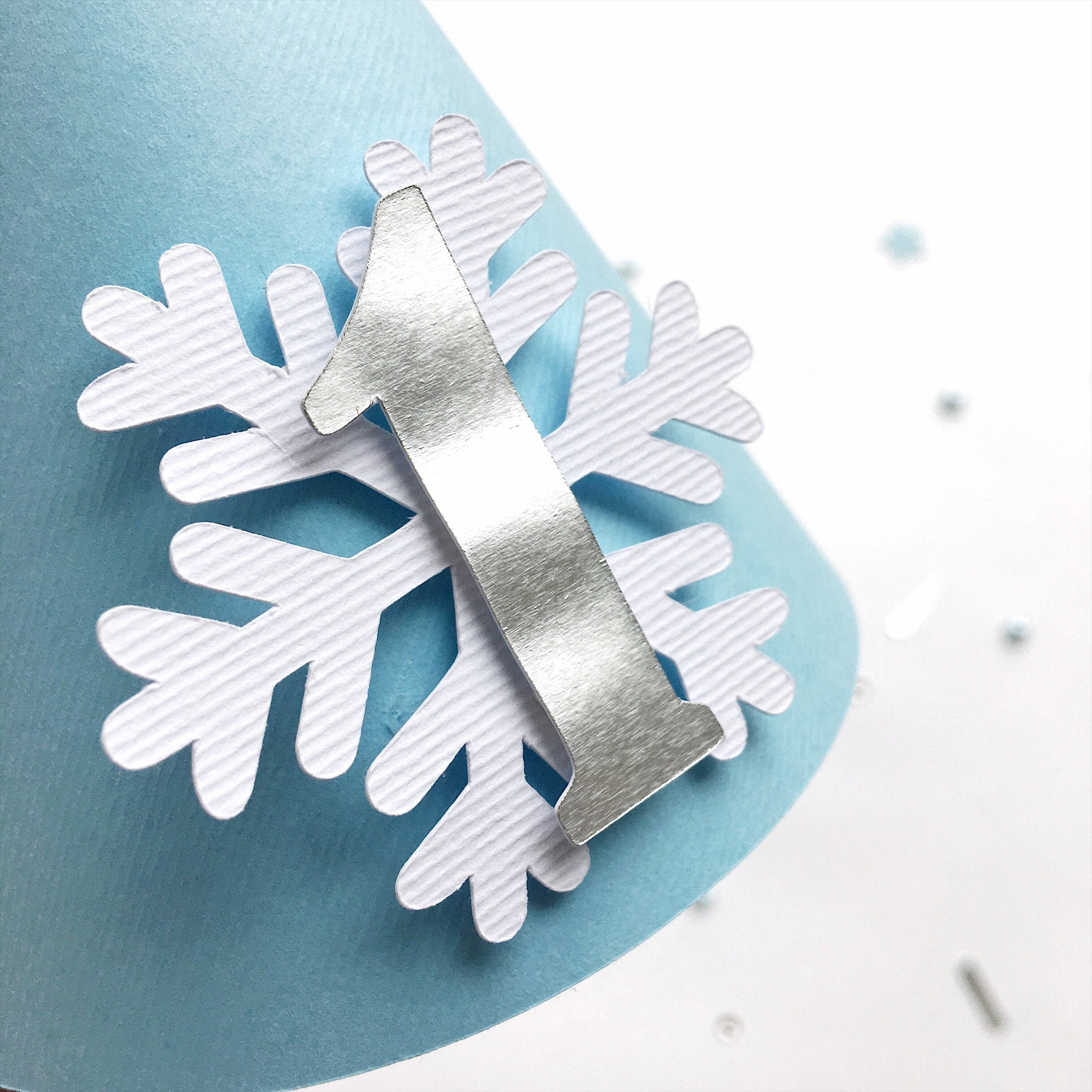 Snowflake One Party Hat Christmas Holiday Birthday Winter Birthday Party Oh What Fun it is to be One Winter Onederland party 